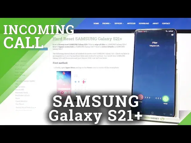 'Video thumbnail for Telegram Incoming Call in SAMSUNG Galaxy S21+ - Animation of Telegram Call'