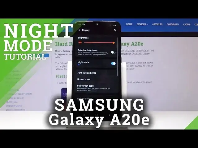 Video thumbnail for How to Set Up Night Mode in SAMSUNG Galaxy A20e - Eye Saver Mode