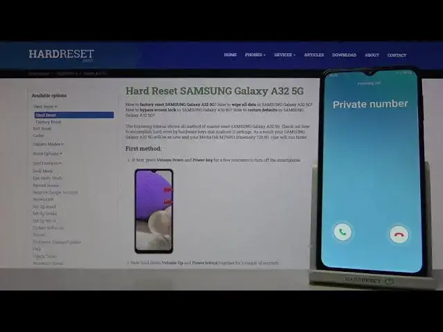 'Video thumbnail for SAMSUNG Galaxy A32 Incoming Call'