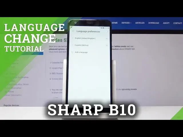 'Video thumbnail for How to Change Language in SHARP B10 - Language Settings'