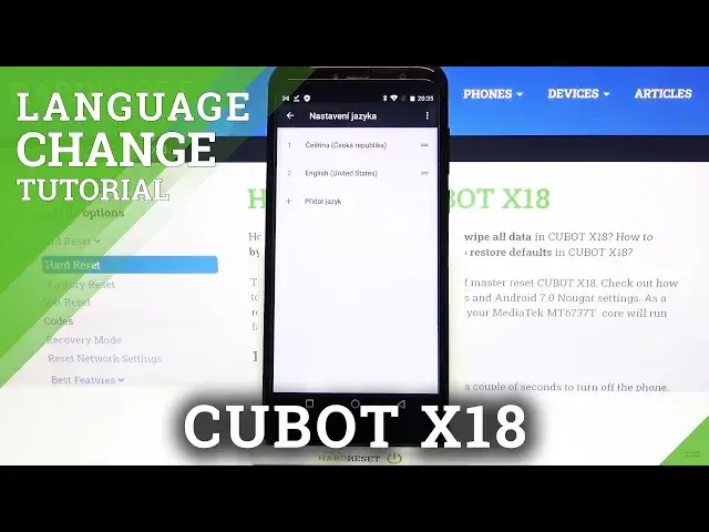 Video thumbnail for How to Change System Language on CUBOT X18 – Set Up Device Language