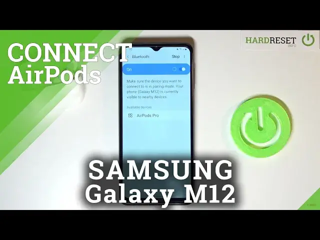 'Video thumbnail for How to Connect AirPods to Samsung Galaxy M12?'
