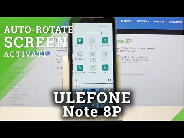 'Video thumbnail for ULEFONE Note 8P and Display Settings – Turn Off Screen Rotation Option'
