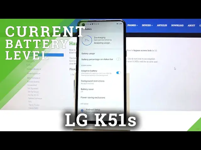 'Video thumbnail for How to Enable Battery Percentage in LG K51s – Check Battery Level'