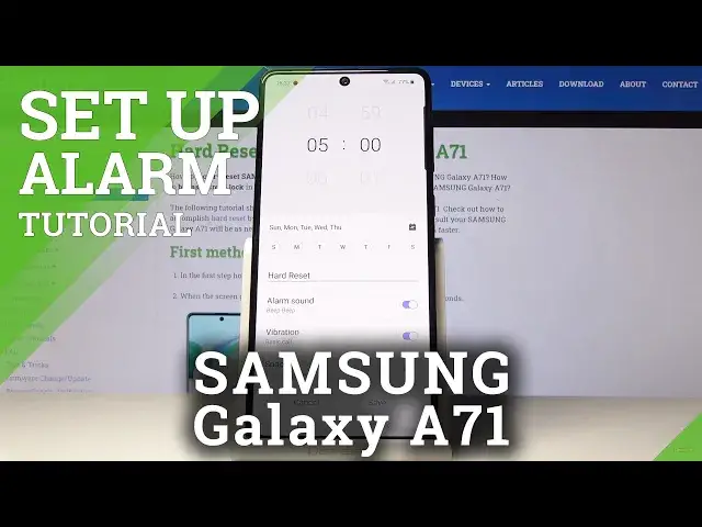 Video thumbnail for How to Set Up Alarm in Samsung Galaxy A71 – Activate Alert