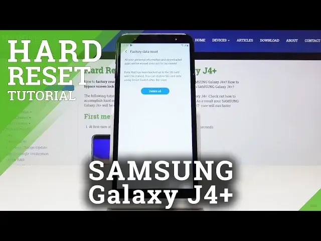 Video thumbnail for Factory Reset SAMSUNG Galaxy J4+ - Wipe Data
