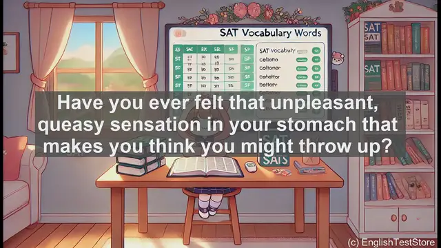 Video thumbnail for 5000 Must Know SAT Vocabulary - SAT Vocabulary: Understanding 'Nausea' and Its Usage