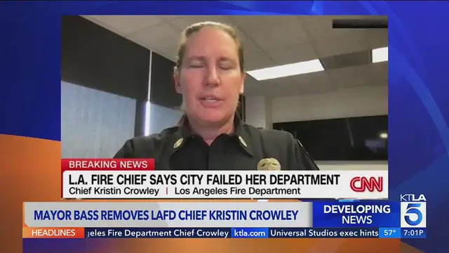 Video thumbnail for L.A. Mayor Ousts Fire Chief Amid Rising Tensions!