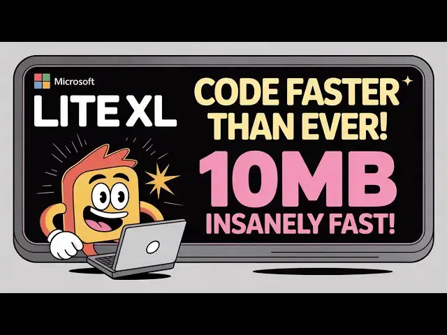 Video thumbnail for This 10MB Text Editor is INSANELY Fast! Lite XL | The Lightweight VS Code Alternative