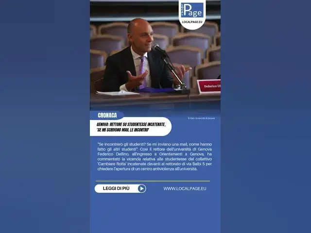 'Video thumbnail for UniGe: le studentesse del collettivo Cambiare Rotta protestano incatenate davanti al rettorato'