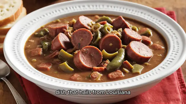 Video thumbnail for Andouille Sausage Gumbo (USA)