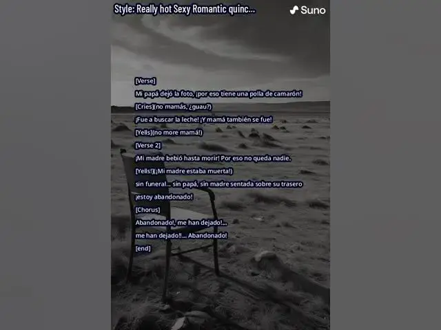 Video thumbnail for Abandonado/Abandonment song Ai Suno memepost | #funny #spanish #darkhumor #comedy #sunoai.