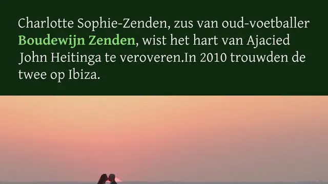 Video thumbnail for Charlotte-Sophie Zenden, vrouw van John Heitinga: