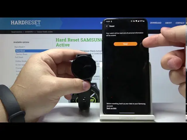 'Video thumbnail for Hard Reset SAMSUNG Galaxy Watch Active via Phone'