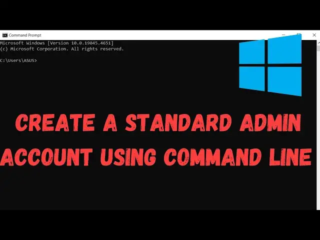 Video thumbnail for How to Create a Standard Admin Account Using Command Line in Windows