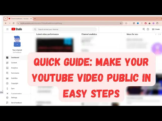 Video thumbnail for Quick Guide: Make Your YouTube Video Public