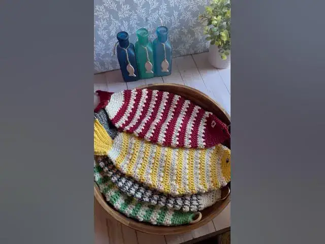 'Video thumbnail for Crochet for the kitchen is my favorite because I love to cook! Which is your favorite?'