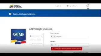 'Video thumbnail for Tutorial Solicitud de Cita SAIME 2023'