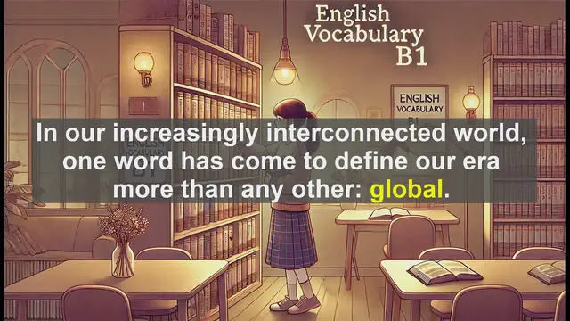 Video thumbnail for 2500 Must Know CEFR B1 Vocabulary - Understanding the Word 'Global': Meaning, Usage, and Importance