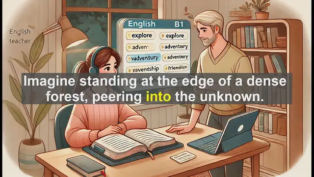 Video thumbnail for 2500 Must Know CEFR B1 Vocabulary - Understanding 'Into': A Key Preposition for B1 English