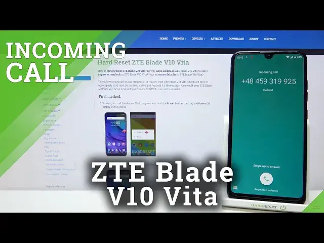 'Video thumbnail for ZTE Blade V10 Vita Incoming Call Screen | Default View'