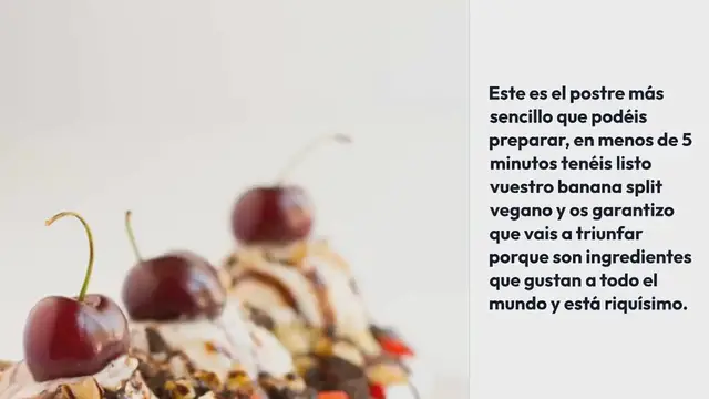 Video thumbnail for Banana Split Vegano