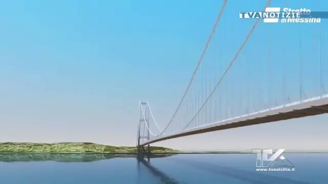 'Video thumbnail for Il Ponte sullo Stretto di Messina. Approvato il progetto definitivo. Sarà il ponte a campata unica p'