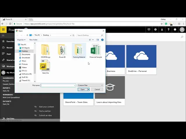 'Video thumbnail for Power BI -  Importing excel data using simple table'