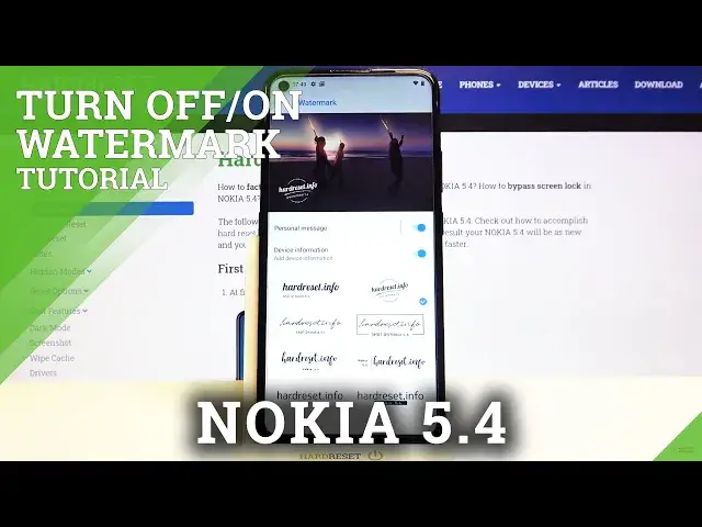 'Video thumbnail for Nokia 5.4 - How to Customize Camera Watermark'