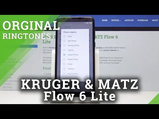 Video thumbnail for How to Personalize Ringtone in KRUGER & MATZ Flow 6 Lite - Change Ringtone