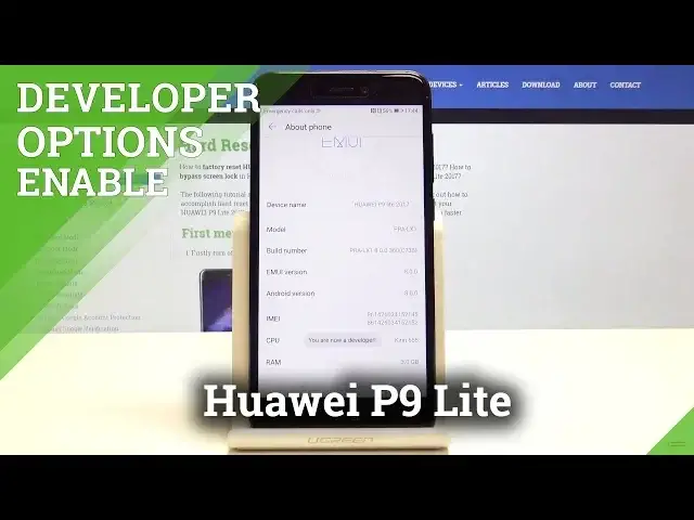 Video thumbnail for How to Activate Developer Options on Huawei P9 Lite - USB Debugging / OEM Unlock