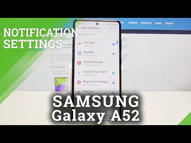 'Video thumbnail for How to Personalize Notifications on SAMSUNG Galaxy A52 – Customize Notifications'