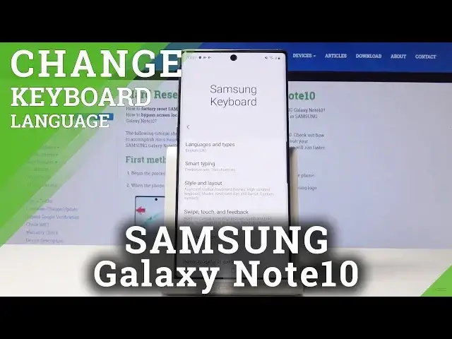 Video thumbnail for How to Change Keyboard Language in SAMSUNG Galaxy Note10 - Dictionary Set Up