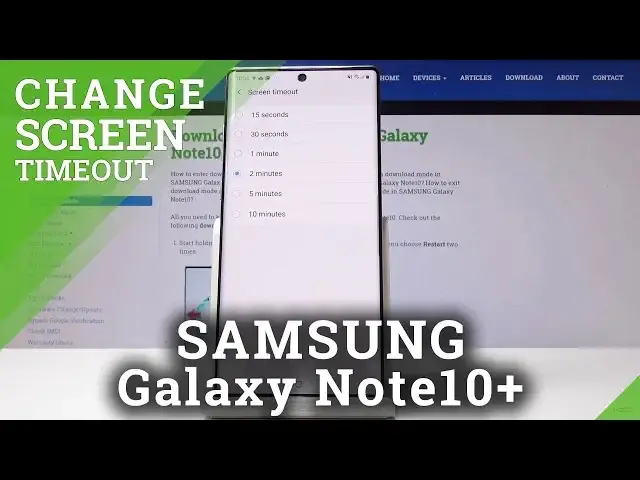 'Video thumbnail for How to Change Screen Timeout in SAMSUNG Galaxy Note 10+ - Sleep Time Set Up'