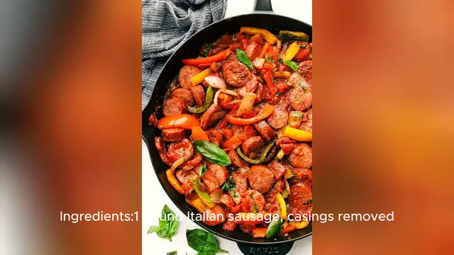 Video thumbnail for italian sausage recipe