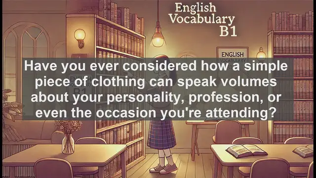 Video thumbnail for 2500 Must Know CEFR B1 Vocabulary - The Shirt: A Wardrobe Essential Explained