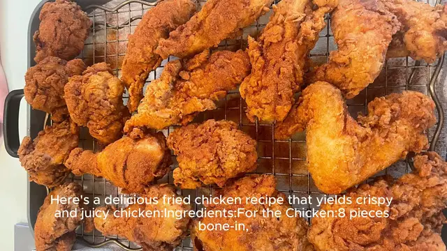 Video thumbnail for Fried chicken recipe