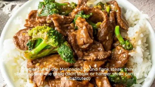 Video thumbnail for Beef and broccoli recipe