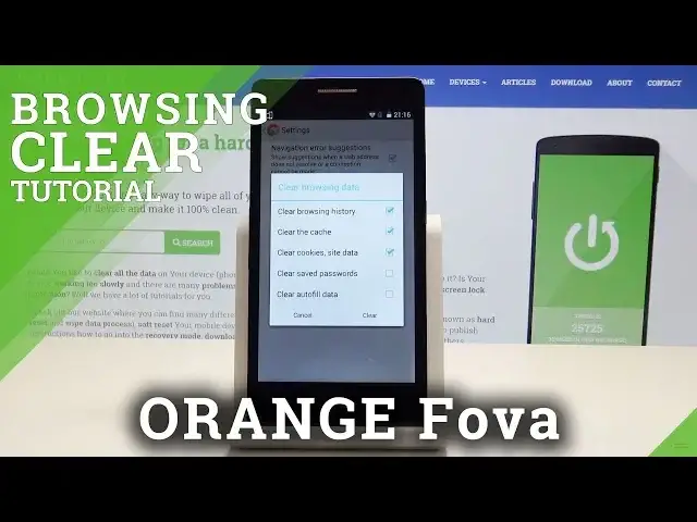 'Video thumbnail for How to Reset Browsing Data in ORANGE Fova - Delete Browser History'