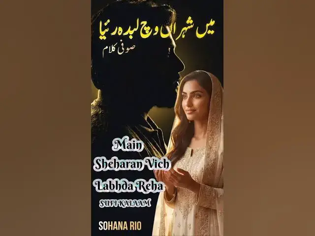 Video thumbnail for Main Sheharan Vich Labdha Reha | 🥺🕊️ | Sohana Rio 🎤 | #shorts #sufikalam #sohanario