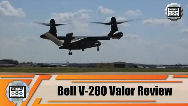 'Video thumbnail for Review Part 1 US Army Future Vertical Lift FVL program: Bell V-280 Valor tiltrotor aircraft US Army'
