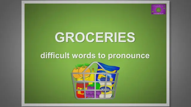 Video thumbnail for Groceries - Difficult words to pronounce
