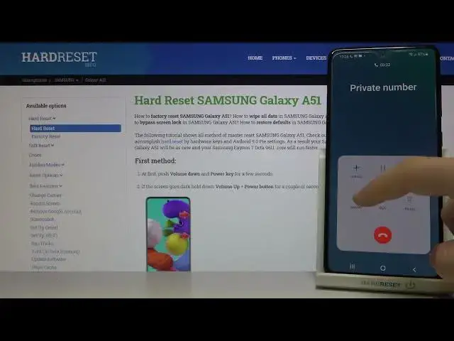 'Video thumbnail for Samsung Galaxy A51 Call Options & Incoming Call Screen'