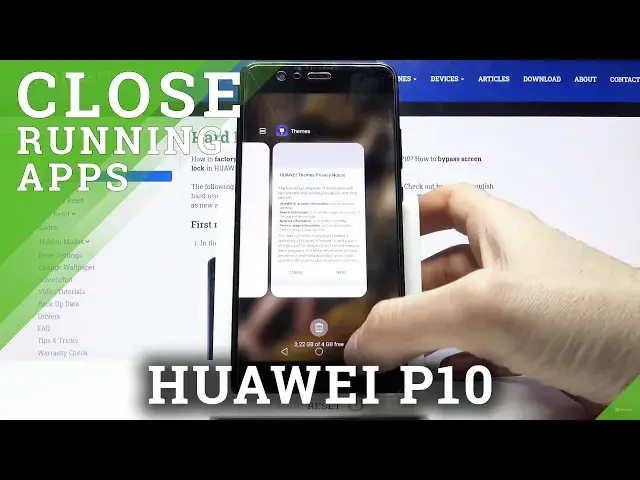 'Video thumbnail for How to Deactivate Running Apps in HUAWEI P10 – Turn Off Background Apps'