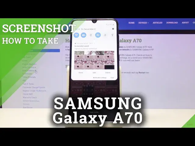 Video thumbnail for How to Take Screenshot in SAMSUNG Galaxy A70 - Save & Edit Screen