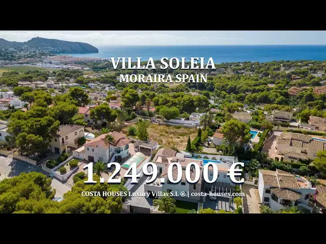 Video thumbnail for ❶ VILLA SOLEIA - For sale LUXURY HOUSE CLOSE TO THE SEA IN MORAIRA ALICANTE - VALENCIA, SPAIN