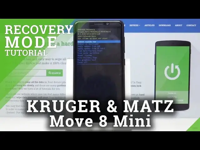 Video thumbnail for How to Boot into the Recovery Mode on KRUGER & MATZ Move 8 Mini - Manage the Recovery Menu
