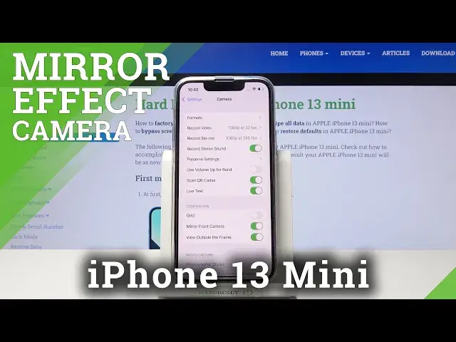 Video thumbnail for How to Disable Mirror Effect in iPhone 13 Mini – Open Font Camera Settings