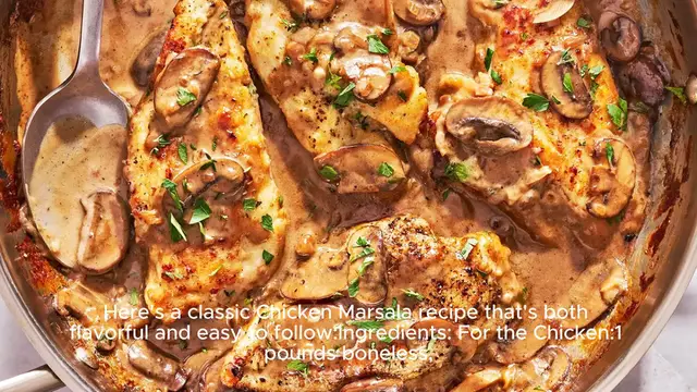 Video thumbnail for Chicken marsala recipe
