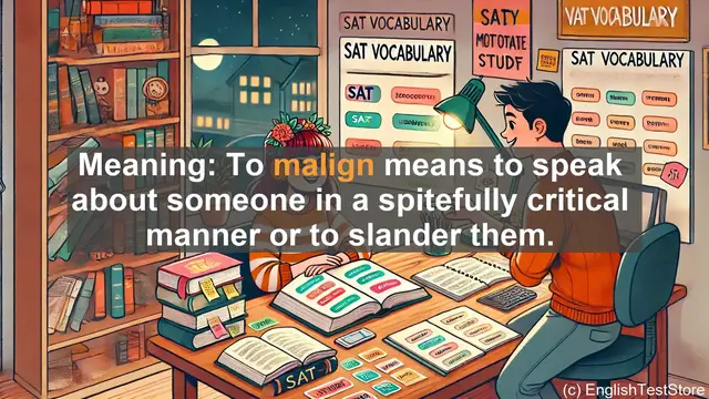 Video thumbnail for 5000 Must Know SAT Vocabulary - Malign: The Power of Harmful Words